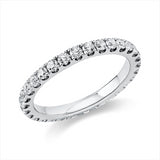 Ring 18 kt WG, 29 Brill. 0,99 ct, TW-si