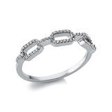 Ring 18 kt WG, 60 Dia. 0,15 ct, TW-si