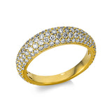 Ring 18 kt GG, 141 Brill. 1,18 ct, TW-si