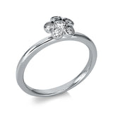 Ring 18 kt WG, 6 Brill. 0,32 ct, TW-si