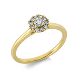 Ring 18 kt GG, 11 Brill. 0,29 ct, TW-si