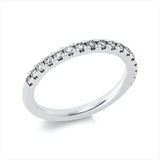 Ring 950 Pt Platin, 17 Brill. 0,39 ct, TW-si