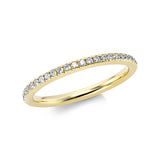 Ring 14 kt GG, 44 Brill. 0,37 ct, TW-si