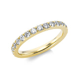 Ring 18 kt GG, 28 Brill. 1,10 ct, TW-si