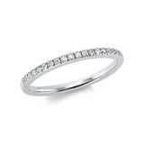 Ring 18 kt WG, 19 Brill. 0,15 ct, TW-si