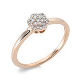 Ring 18 kt RG, 25 Brill. 0,11 ct, TW-si