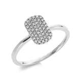 Ring 18 kt WG, 48 Brill. 0,18 ct, TW-si