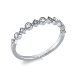 Ring 18 kt WG, 5 Brill. 0,13 ct, TW-si, 6 Brill. 0,04 ct, TW-si