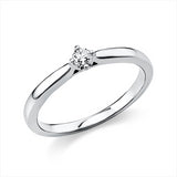 Ring 950 Pt Platin, 1 Brill. 0,10 ct, TW-si