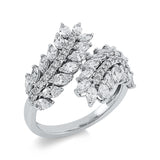 Ring 18 kt WG, 28 Nav. 1,64 ct, TW-si, 22 Brill. 0,16 ct, TW-si