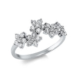 Ring 18 kt WG, 30 Brill. 0,75 ct, TW-si