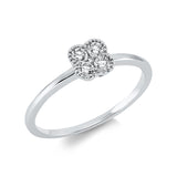 Ring 18 kt WG, 5 Brill. 0,19 ct, TW-si