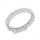 Ring 900 Pt Platin, 21 Oval 3,99 ct, TW-si