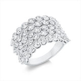 Ring 18 kt WG, 47 Brill. 5,12 ct, TW-si