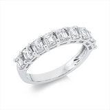 Ring 18 kt WG, 9 Sm.schliff 1,67 ct, TW-si