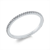 Ring 18 kt WG, 56 Brill. 0,21 ct, TW-si