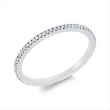 Ring 18 kt WG, 70 Dia. 0,13 ct, TW-si