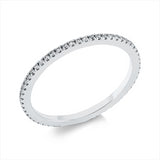 Ring 18 kt WG, 56 Dia. 0,17 ct, TW-si