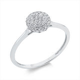 Ring 18 kt WG, 33 Brill. 0,20 ct, TW-si