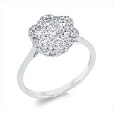 Ring 18 kt WG, 31 Brill. 0,96 ct, TW-si