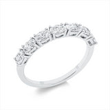 Ring 18 kt WG, 7 Oval 0,95 ct, E-vvs/vs