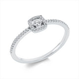 Ring 18 kt WG, 41 Brill. 0,18 ct, TW-si