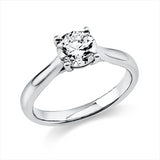 Ring 18 kt WG, GIA6455117885, 1 Brill. 1,00 ct, TW-si