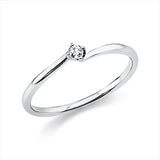 Ring 950 Pt Platin, 1 Brill. 0,05 ct, TW-si