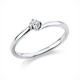 Ring 950 Pt Platin, 1 Brill. 0,15 ct, TW-si