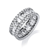 Ring 18 kt WG, 44 Bag. 1,91 ct, TW-si, 74 Brill. 1,20 ct, TW-si