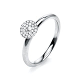 Ring 18 kt WG, 32 Brill. 0,16 ct, TW-si