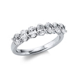 Ring 18 kt WG, 7 Oval 1,33 ct, TW-vsi