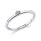 Ring 950 Pt Platin, 1 Brill. 0,05 ct, TW-si