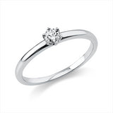 Ring 950 Pt Platin, 1 Brill. 0,15 ct, TW-si