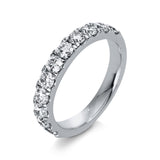 Ring 18 kt WG, 11 Brill. 1,18 ct, TW-vsi/si