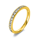 Ring 14 kt GG, 16 Brill. 0,49 ct, TW-si