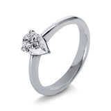 Ring 18 kt WG, 1 Tropfen 0,70 ct, W-vvs