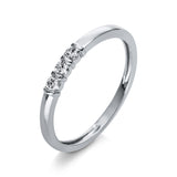 Ring 18 kt WG, 3 Brill. 0,11 ct, TW-si