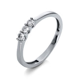 Ring 18 kt WG, 3 Brill. 0,17 ct, TW-si