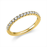 Ring 14 kt GG, 17 Brill. 0,36 ct, TW-si