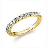 Ring 18 kt GG, 13 Brill. 0,51 ct, TW-si