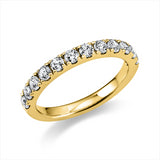 Ring 14 kt GG, 12 Brill. 0,78 ct, TW-si