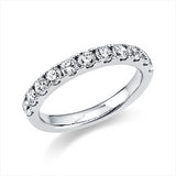 Ring 18 kt WG, 11 Brill. 0,86 ct, TW-si