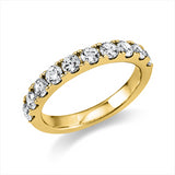 Ring 14 kt GG, 10 Brill. 1,07 ct, TW-si