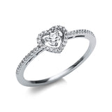 Ring 18 kt WG, 43 Brill. 0,23 ct, TW-si