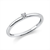 Ring 950 Pt Platin, 1 Brill. 0,05 ct, TW-si