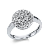 Ring 18 kt WG, 35 Brill. 0,70 ct, TW-si