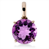 Anhänger 18 kt RG, mit Öse, 1 Amethyst 2,70 ct pink