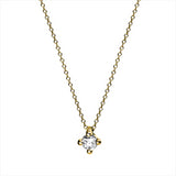 Collier 14 kt GG, 1 Brill. 0,07 ct, TW-si