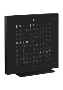 QLOCKTWO QLOCKTWO Touch Creator's Edition Deep Black Tischuhr bei Juwelier Schützlhoffer in Villach